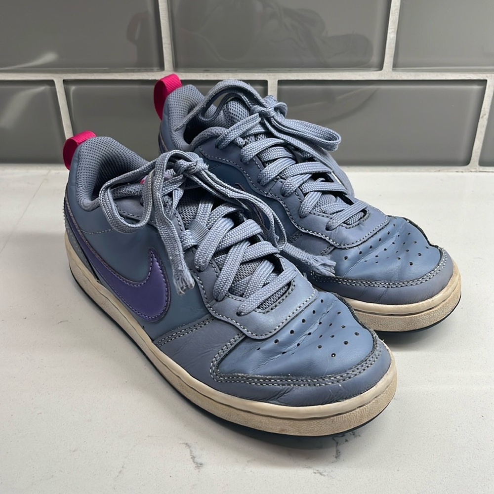 Nike Court Borough Low 2 Youth Sneakers 4‎ Ashen Slate Athletic Shoe BQ5448-402